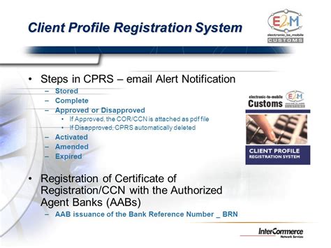 Client Profile Registration System (CPRS).